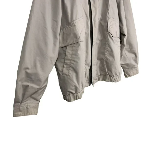 Vintage KnightsBridge  Bomber Jacket Lightweight Beige Mens L/G Casual - Picture 4 of 16